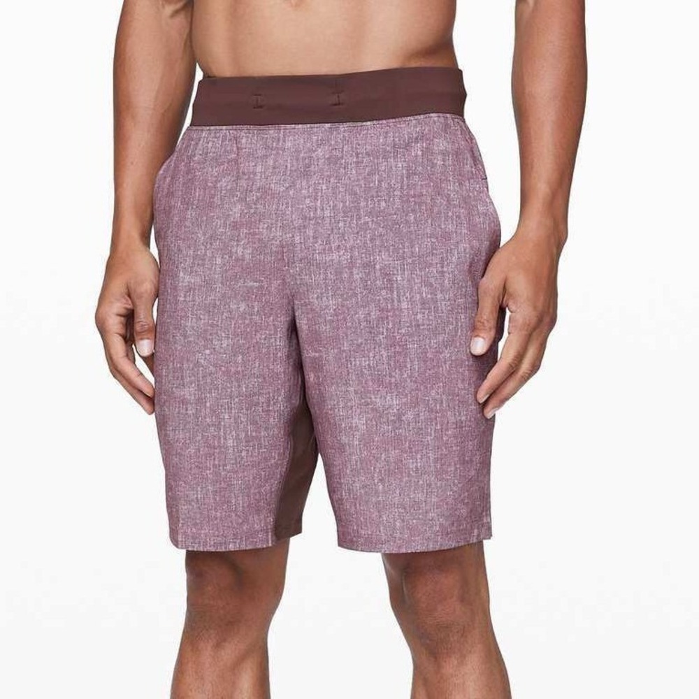 Mens Lululemon Shorts T.H.E. Short 9" Inseam Linerless Purple Heather Small